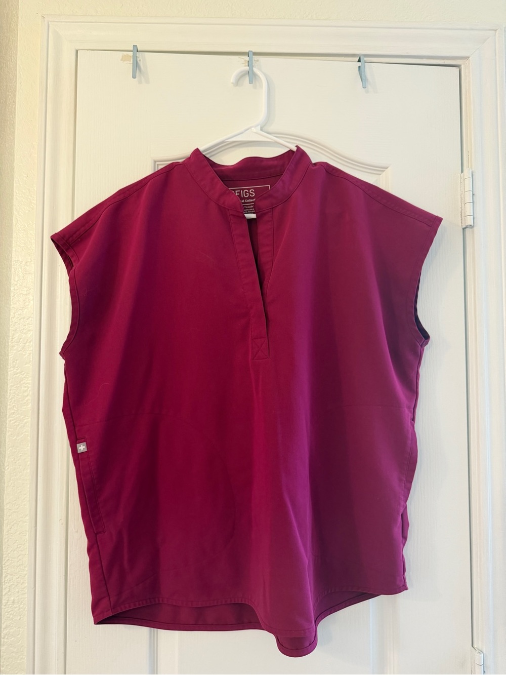 FIGS womens dark magenta scrubs